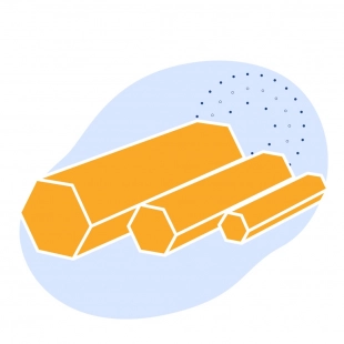 Оцинкованный шестигранник 42 мм 40Х ГОСТ 2879-2006