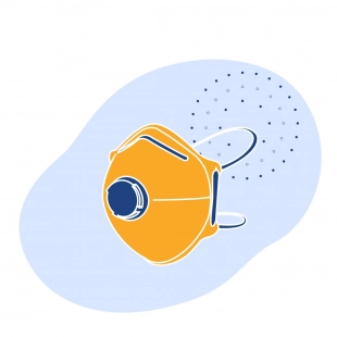 Респиратор 9332 3М с доп. защитой от р/а аэрозолей ГОСТ 12.4.041-89