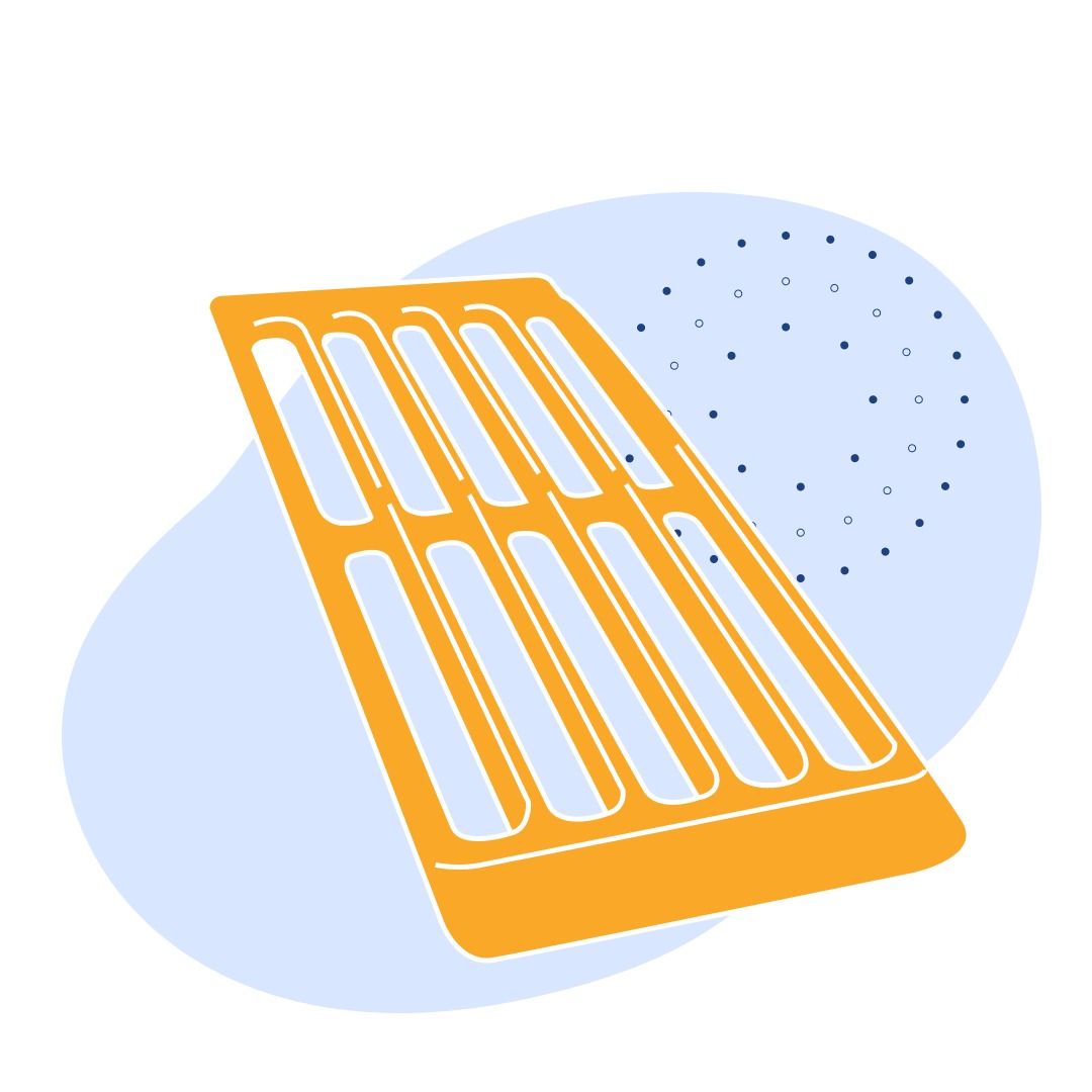 Чугунный колосник 550x250 мм СЧ18