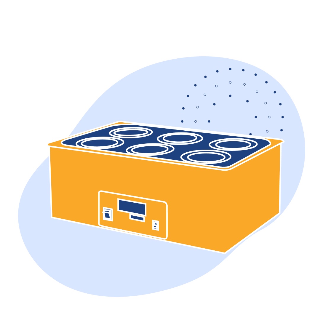 Лабораторная баня ЛБ31-2 350х320х190 мм 5.5 кг