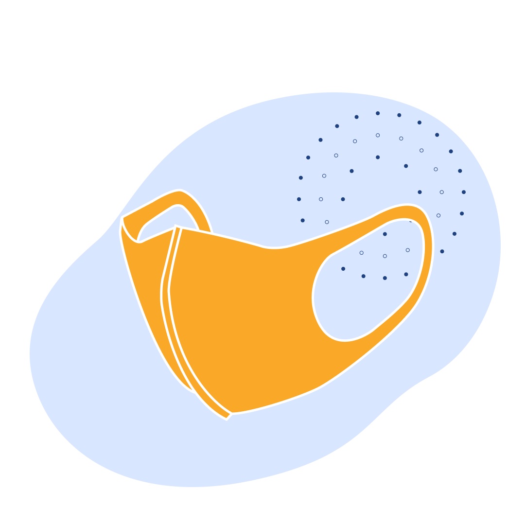 Маска защитная неопреновая черная