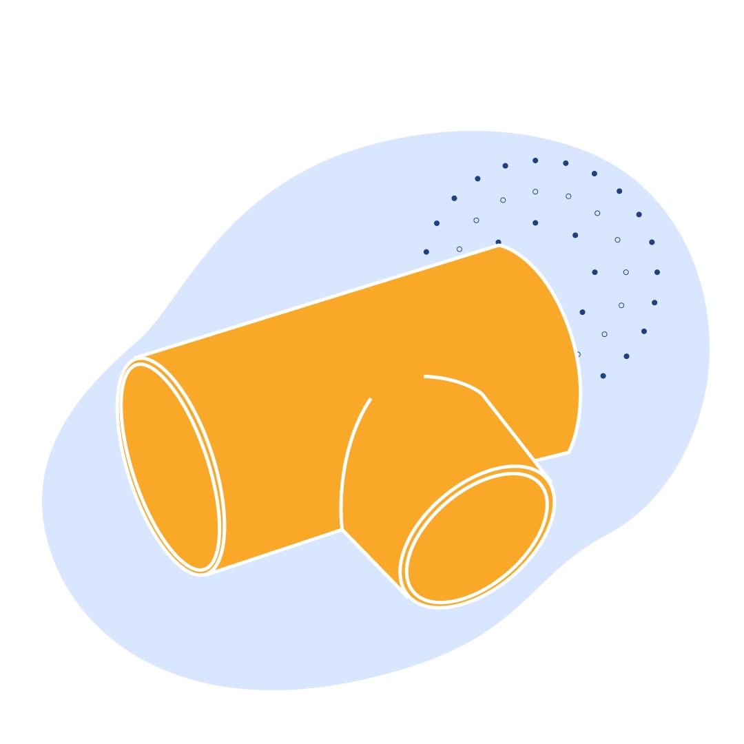 Тройник медный с направленным отводом 15 мм М1р ГОСТ 32590-2013