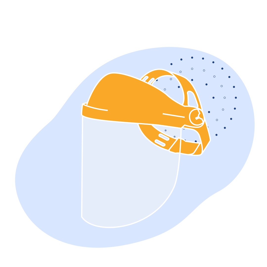 Щиток лицевой НБТ-2 250 г ГОСТ Р 12.4.023-84