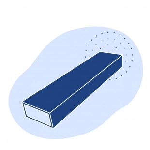 Оцинкованная прямоугольная труба 40х20х3.5 мм ст10 ГОСТ 8645-68