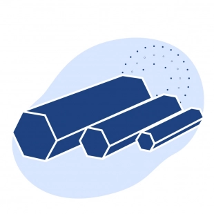 Пруток стальной шестигранный 47.5 мм ст45 ГОСТ 2879-2006