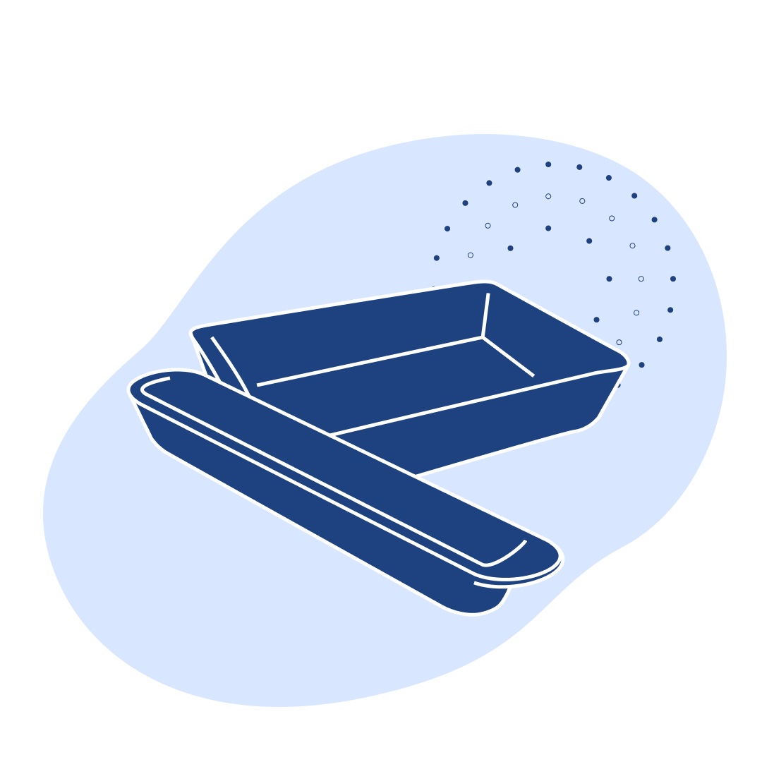 Лодочка корундовая большая 105 мл 176х38х31 мм